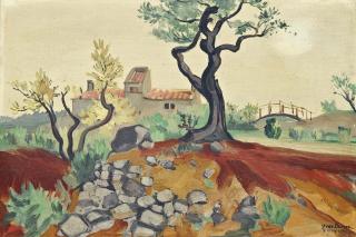 Yves Brayer - Mas en Provence