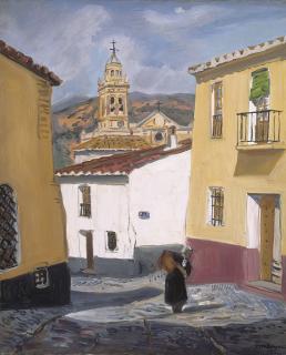 Yves Brayer - Rue en Espagne