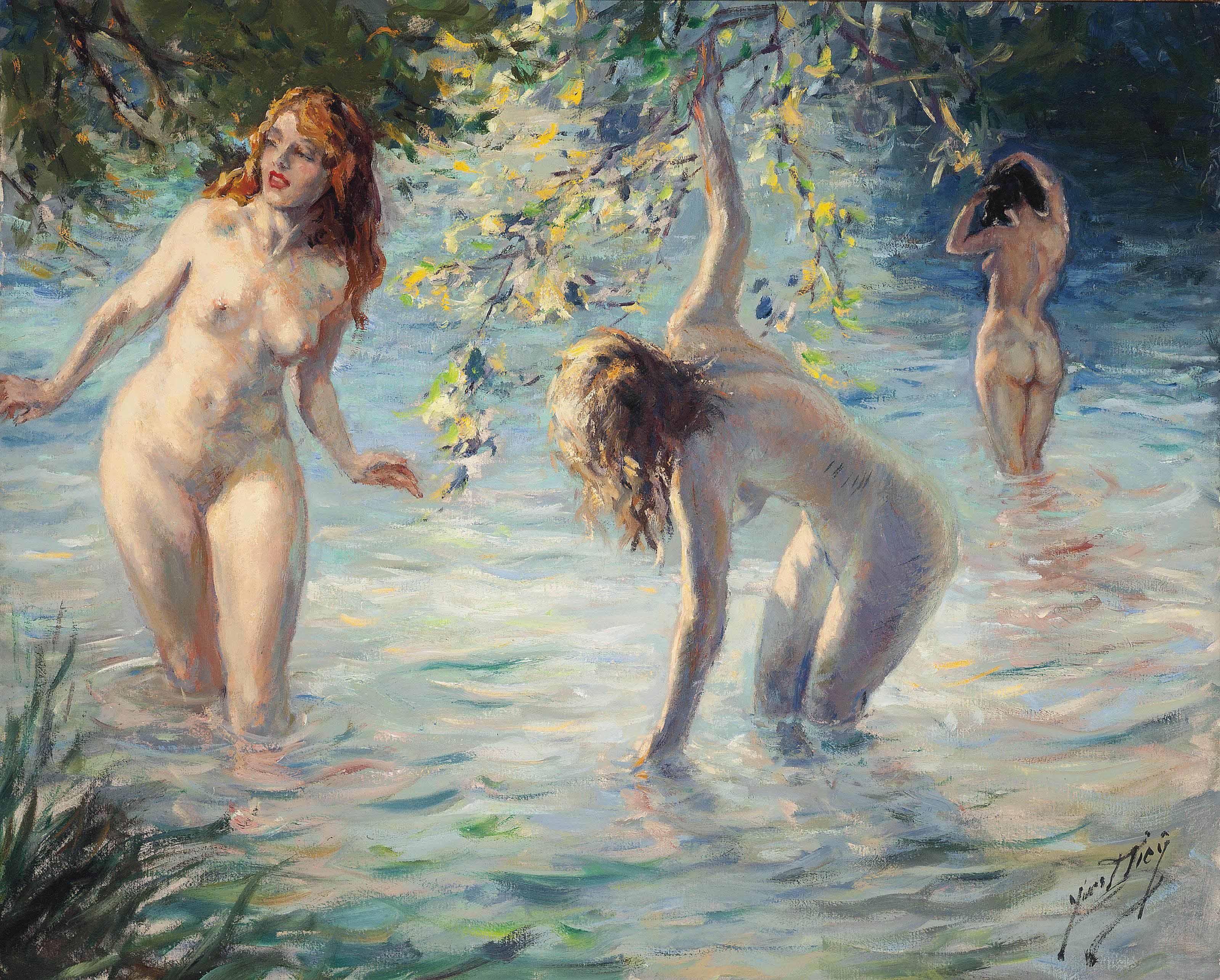 Yves Diey - Les Baigneuses