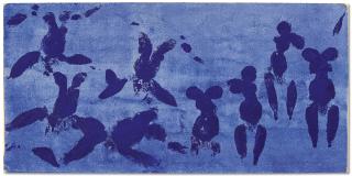 Yves Klein - Anthropométrie de l’époque bleue, (ANT 124) (Anthropometry of the Blue Period), (ANT 124))