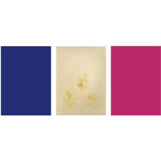 Yves Klein - French Monochrome Und Feuer (Triptych)