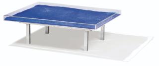 Yves Klein - Table Bleue Glass, Plexiglass And Ikb Pigment.