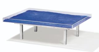 Yves Klein - Table Bleueglass, Plexiglass And Blue Pigment. This Table Is Part Of An Edition Started In 1963, Under The Responsability Of Rotraut Klein-Moquay, After A Model By Yves Klein. It Is Numbered Ce-Repo.