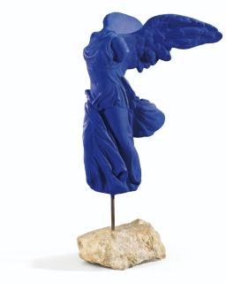 Yves Klein - Victoire De Samothracenumbered 172/175; Dry Blue Pigment In Synthetic Resin On Plaster With A Stone Base. Conceived In 1962 And Cast In 1973 In An Edition Of 175 Examples.