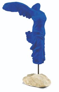 Yves Klein - Victoire De Samothracesigned In Monograms, Dated 62 And Numbered 107/175, Dry Ikb Pigment And Syntetic Resin On Plaster Cast, Conceived In 1961-62, Executed In 1973 By Galerie Karl Fliker, Paris