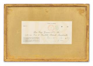 Yves Klein - Zone de sensibilité picturale immatérielle Série n°1, Zone n°02 (receipt to Jacques Kugel)