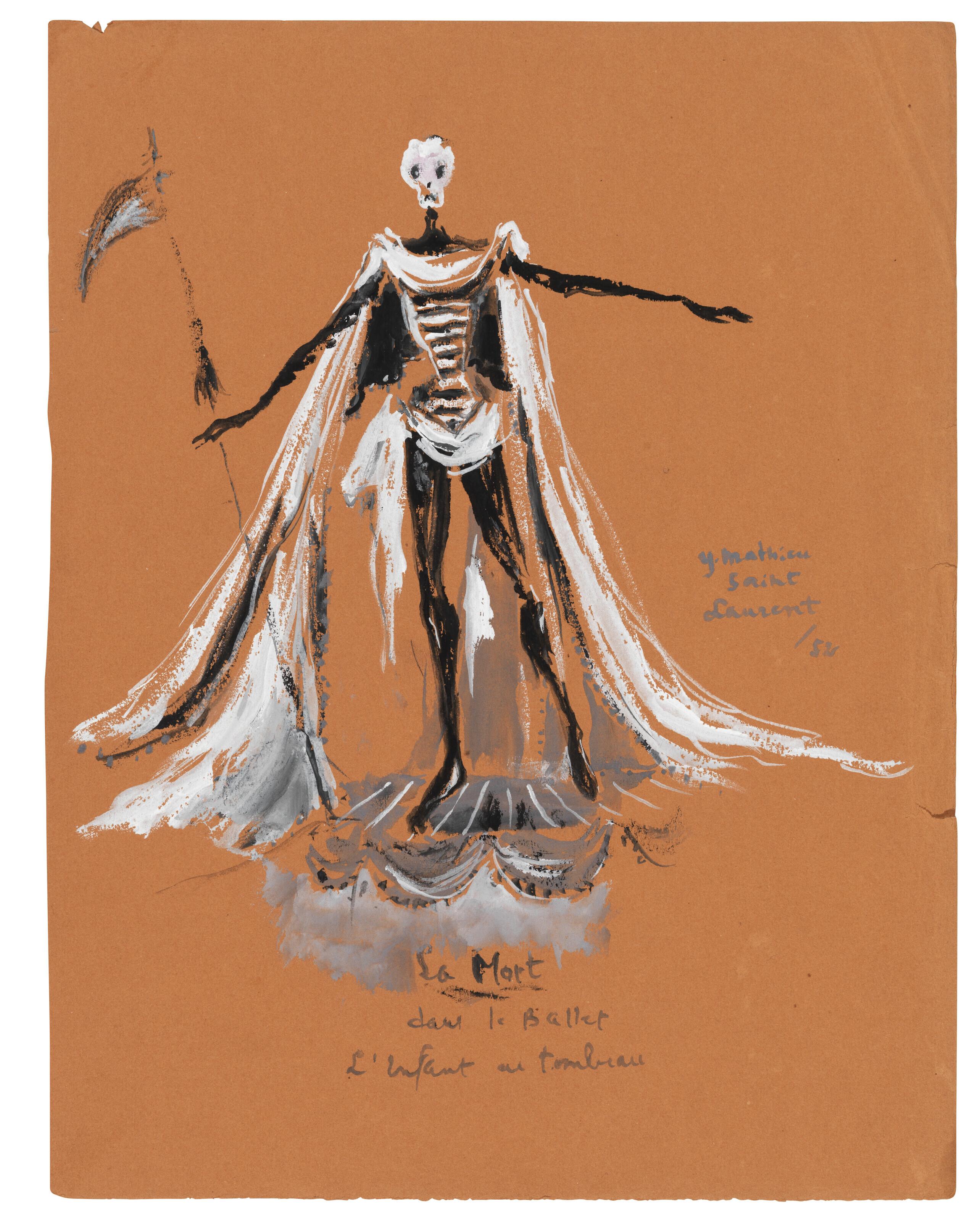 Yves Saint Laurent - La Mort dans le Ballet L\'Enfant au Tombeau