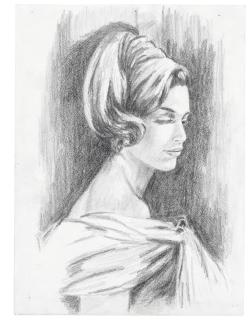 Yves Saint Laurent - Portrait de sa mère par YSL