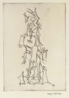 Yves Tanguy - Composition B, from Le Mythe de la Roche percée (Wittrock 14B)