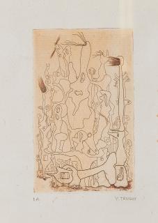 Yves Tanguy - Ohne Titel (Aus: Alica Paalen: A même la terre).