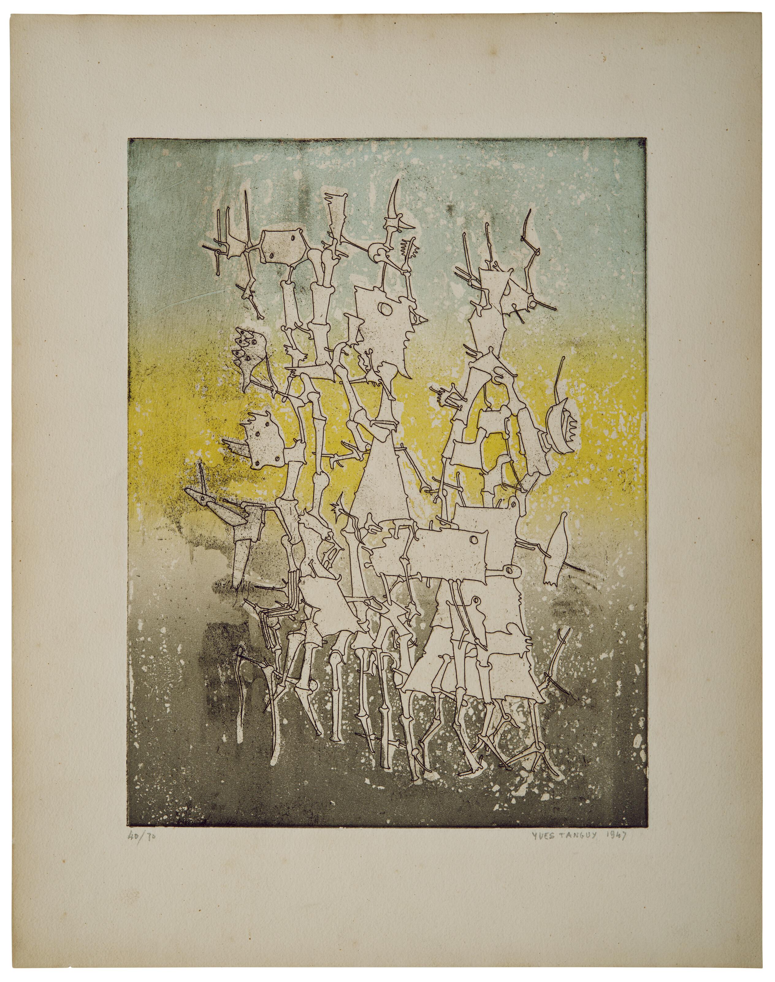Yves Tanguy - Rhabdomancie, from Brunidor Portfolio, No. 1