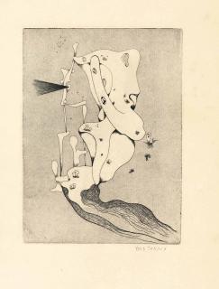 Yves Tanguy - Untitled, from  Primele poème de Tristan Tzara