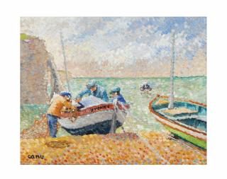 Yvonne Canu - Côte d\'Étretat