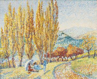 Yvonne Canu - Les peupliers