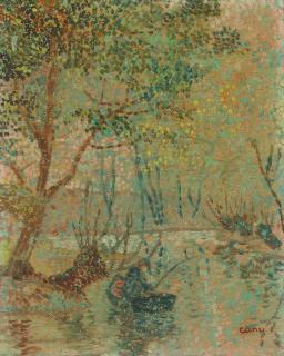 Yvonne Canu - Réverie au bord de l\'eau