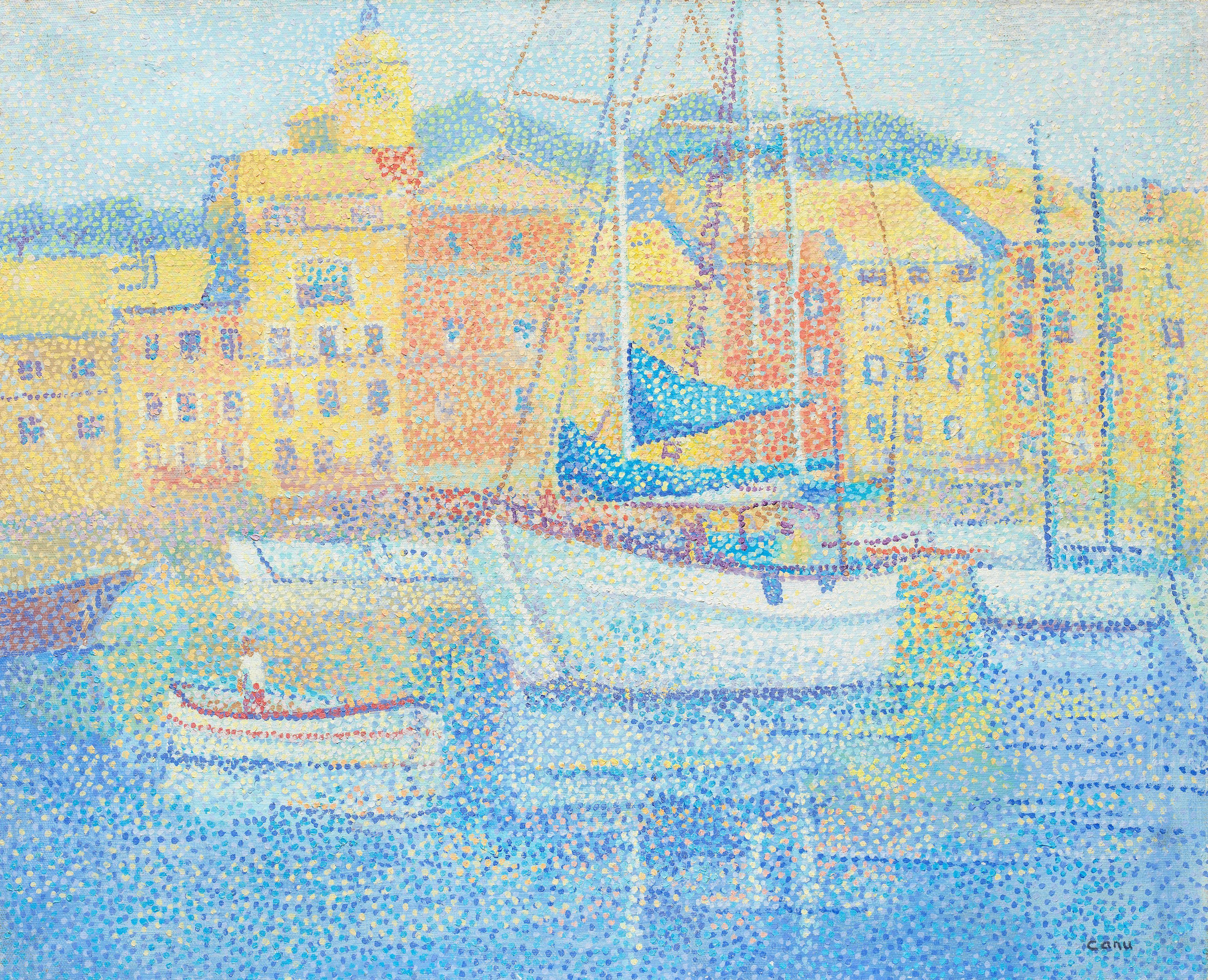 Yvonne Canu - Saint-Tropez, le port