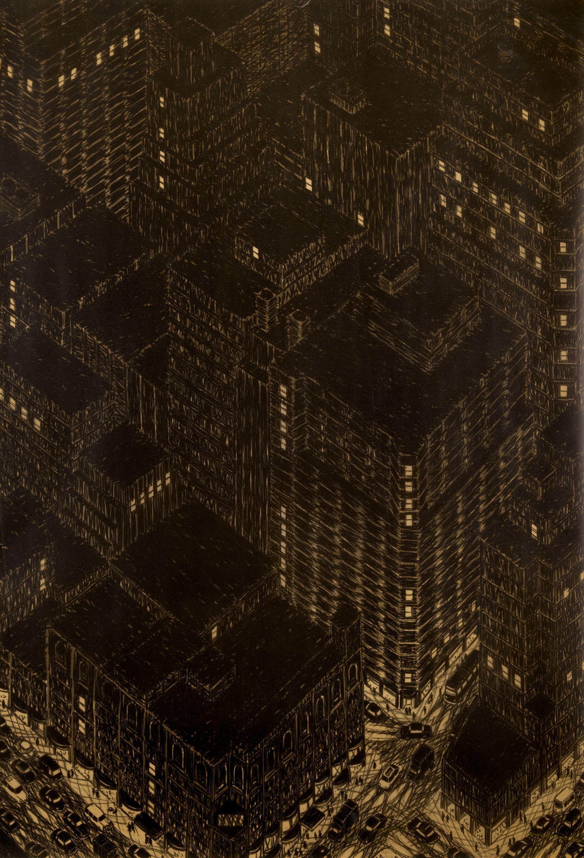 Yvonne Jacquette - Northwest View from the Empire State Building