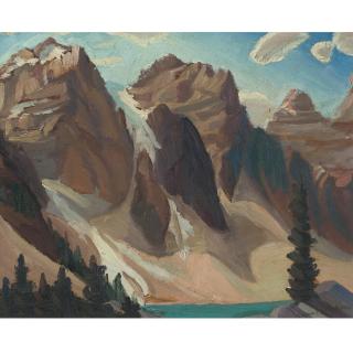 Yvonne McKague Housser - Moraine Lake, Rocky Mountains