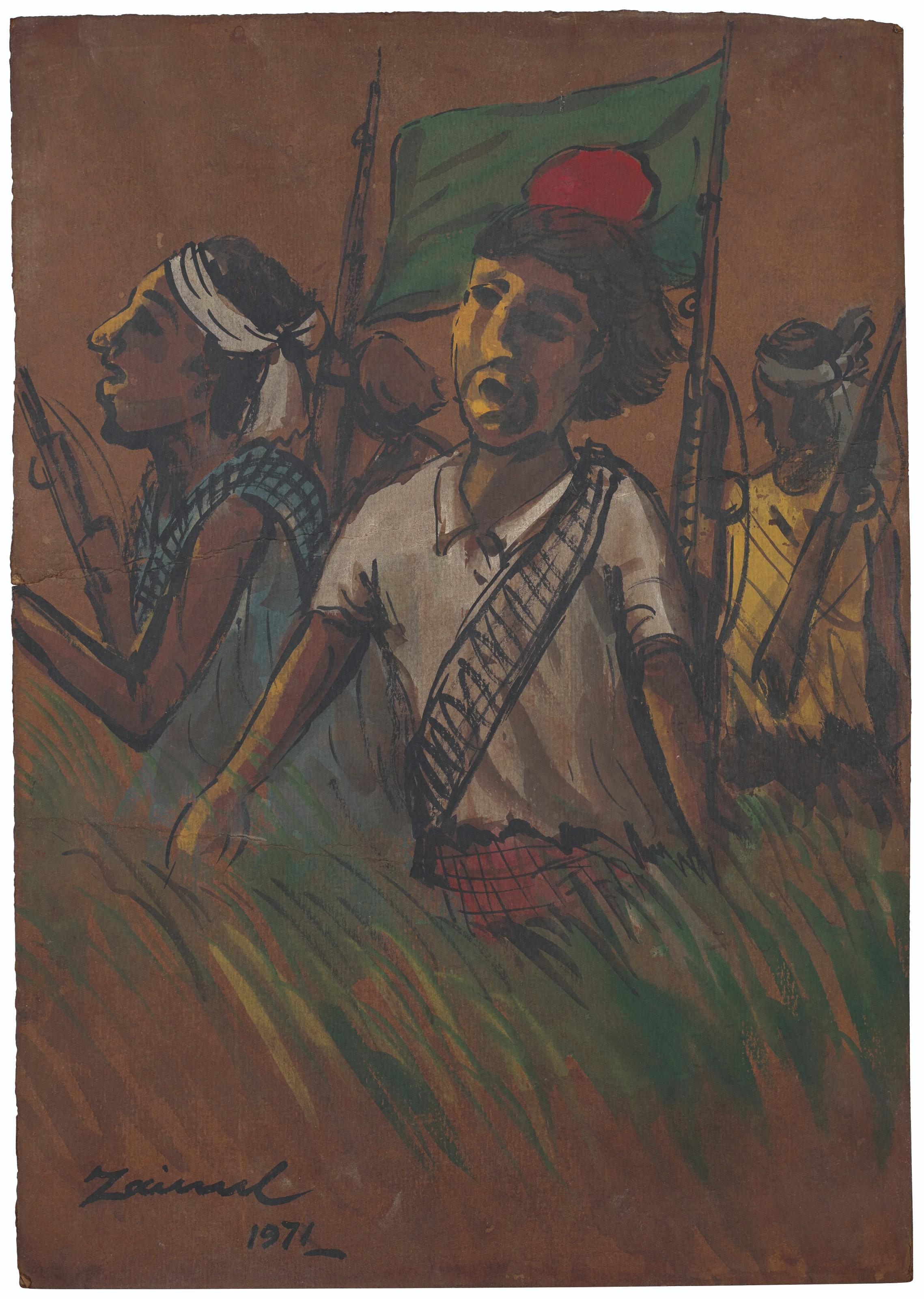Zainul Abedin - Untitled (Civil War)