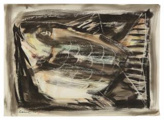 Zainul Abedin - Untitled (Fish)