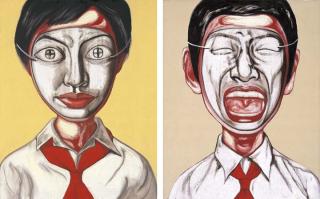 Zang Fanzhi - Mask Series - No. 21 & 31, Class 1, Grade 3