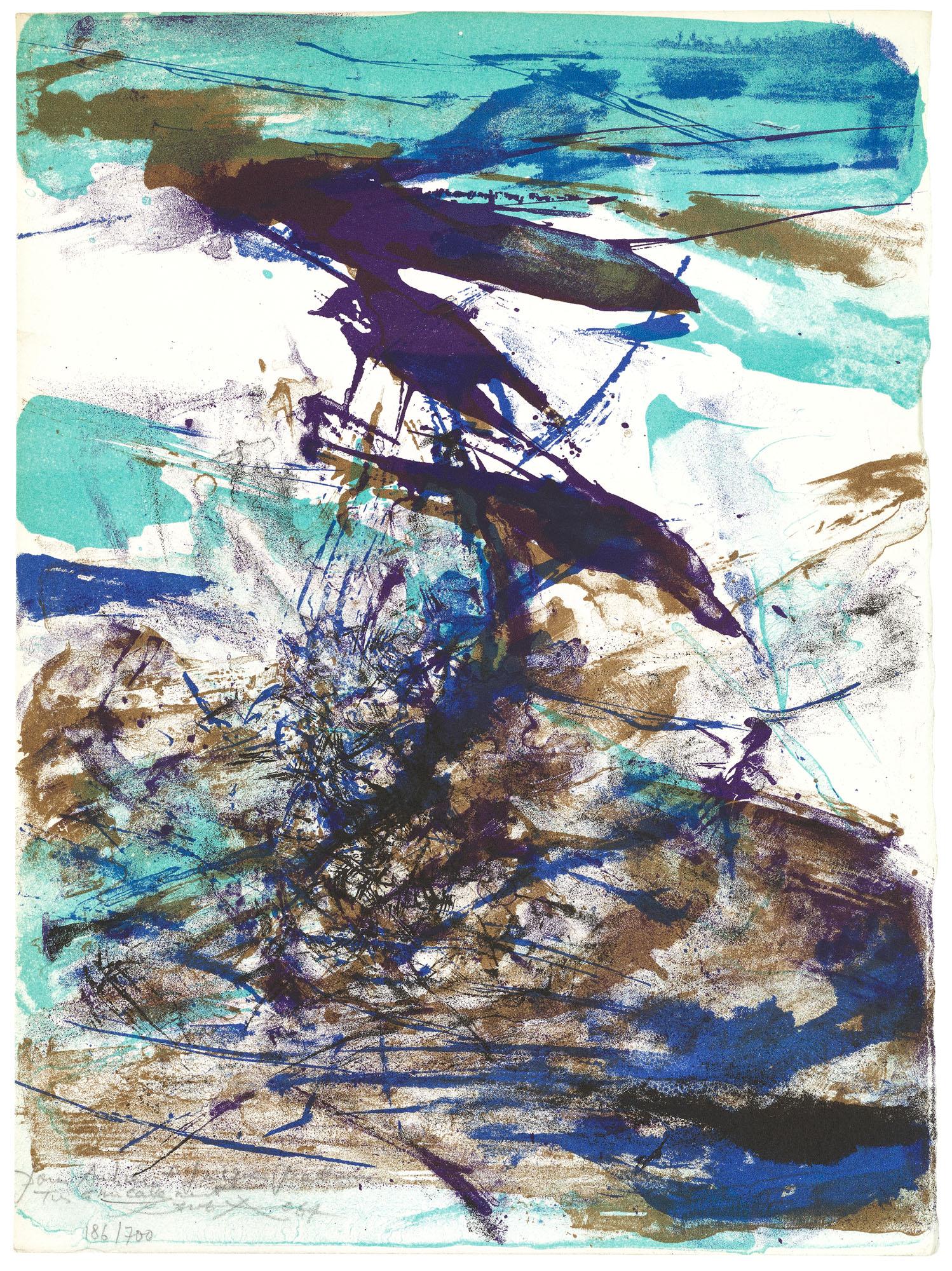 Zao Wou-Ki (Zhao Wuji) - Untitled