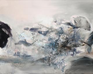 Zao Wou-Ki - 20.1.73Signed; Signed And Dated 20.1.73 On The Back; Oil On Canvas.