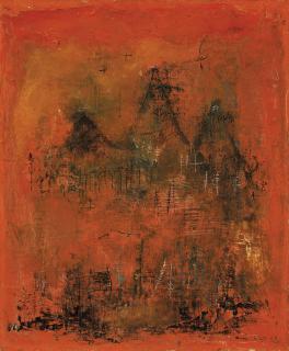 Zao Wou-Ki - 22.03.50 (PAYSAGE ROUGE)
