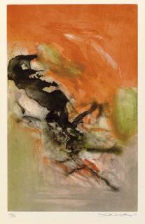 Zao Wou-Ki - Canto Pisan: One Plate (Agerup 219)