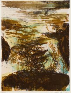 Zao Wou Ki - Élégie pour Jean-Marie, 1978