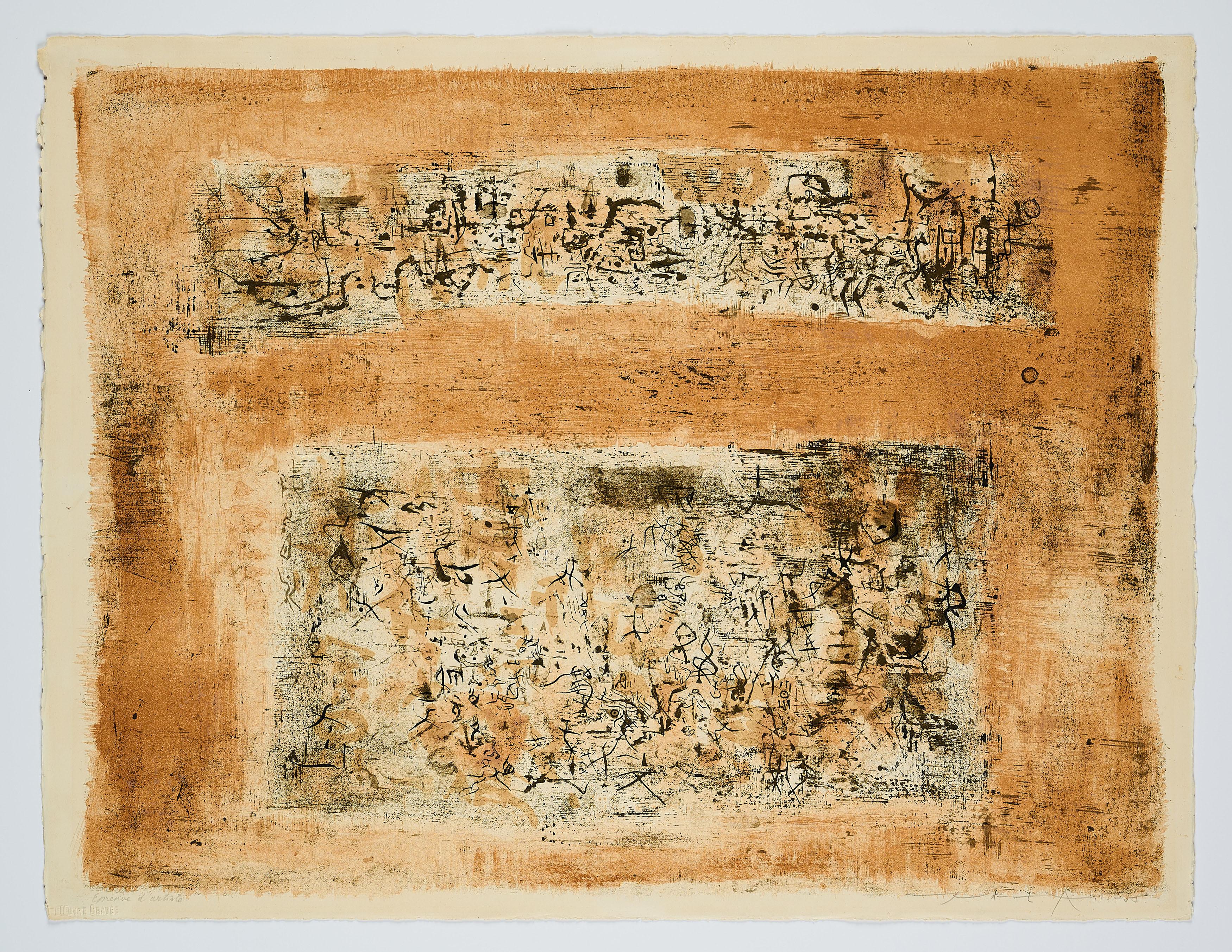 Zao Wou-Ki - Entre deux villes.