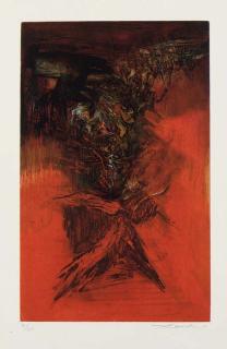 Zao Wou-Ki - Ezra Pound, Canto Pisan, P. Belfond, Paris, 1972 (Agerup 218-225)