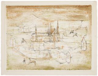 Zao Wou-Ki - La vieille ville (The Old Town)