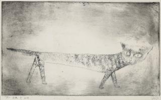 Zao Wou-Ki - Le Chat (The Cat )