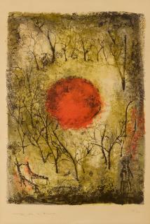 Zao Wou-Ki - Le Soleil Rouge