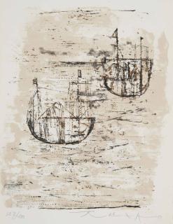 Zao Wou-Ki - Les petits bateaux (Agerup 84)