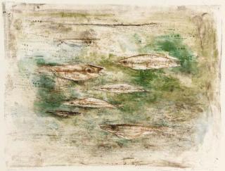 Zao-Wou-Ki - Les Poissons (Agerup 79)