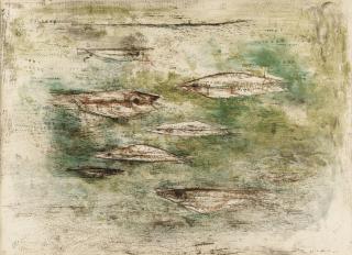 Zao Wou-Ki - Les Poissons