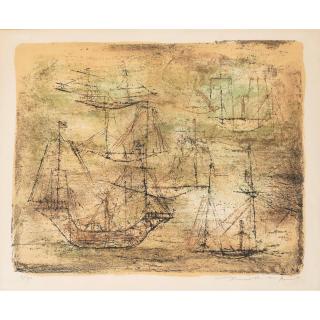 Zao Wou-Ki - Les voiliers (The Sailboats)