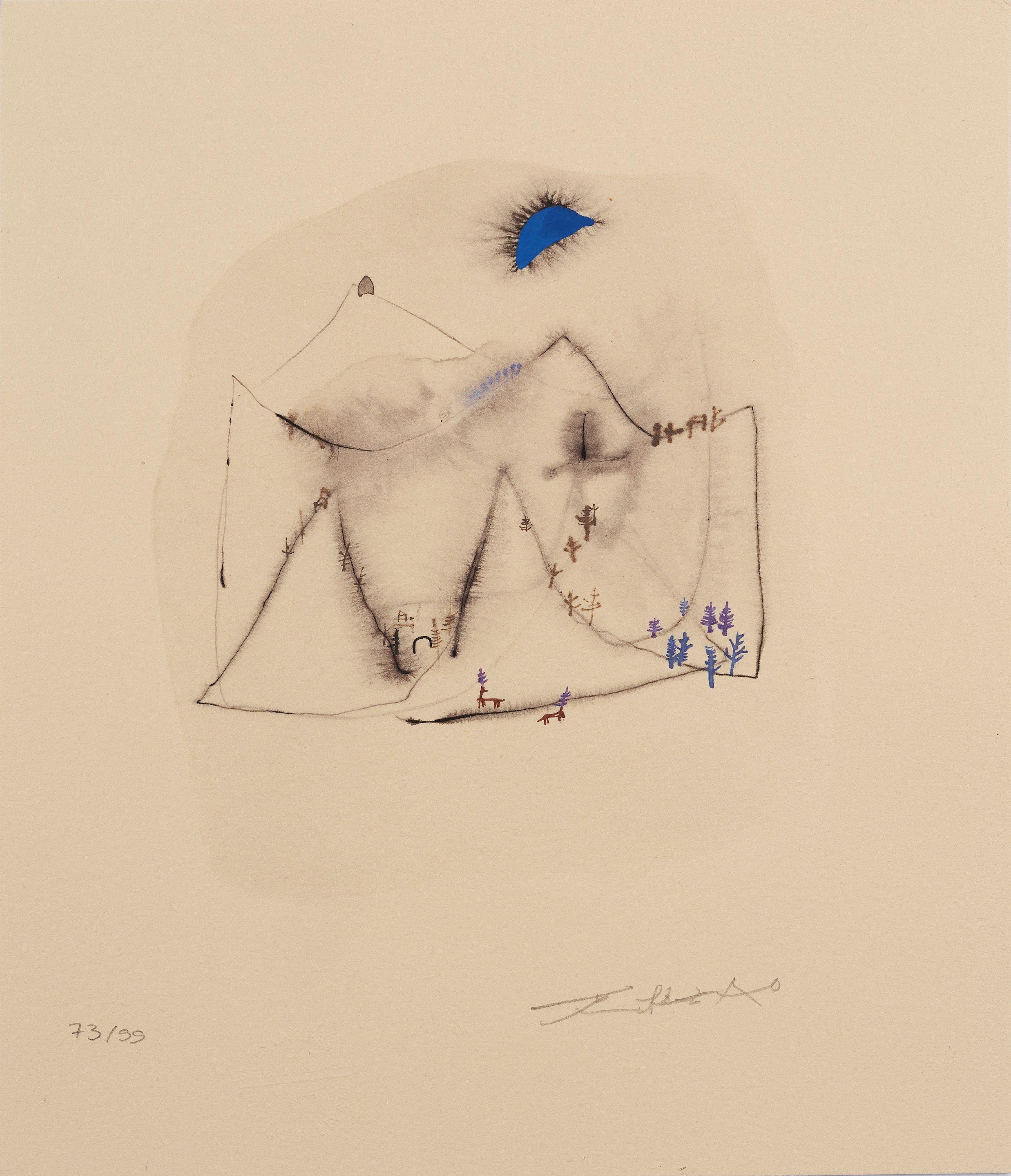 Zao Wou Ki - Lune Bleue, 1950-2006