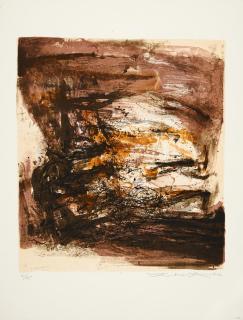 Zao Wou-ki - Ohne Titel (Paysage en automne)