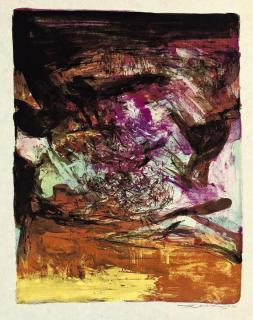 Zao Wou-Ki - One plate, from L\'étang (Agerup 237)