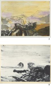 Zao Wou-Ki - Sans Titre [Two Works]