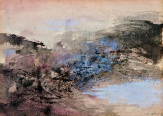 Zao Wou-Ki - Streams and Mountains(Painted in 1967)