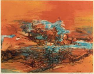 Zao Wou-Ki - Untitled (Agerup 196)