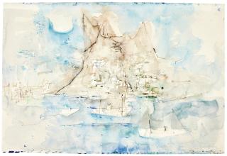Zao Wou-Ki - Untitled (Barques À Ischia)