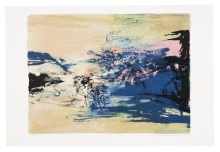 Zao Wou-Ki - Untitled, from 12th Anniversary Galeria Joan Prats Portfolio
