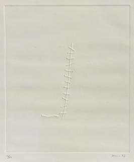 Zarina Hashmi - Untitled (Stitches); A-5 Tied Strings