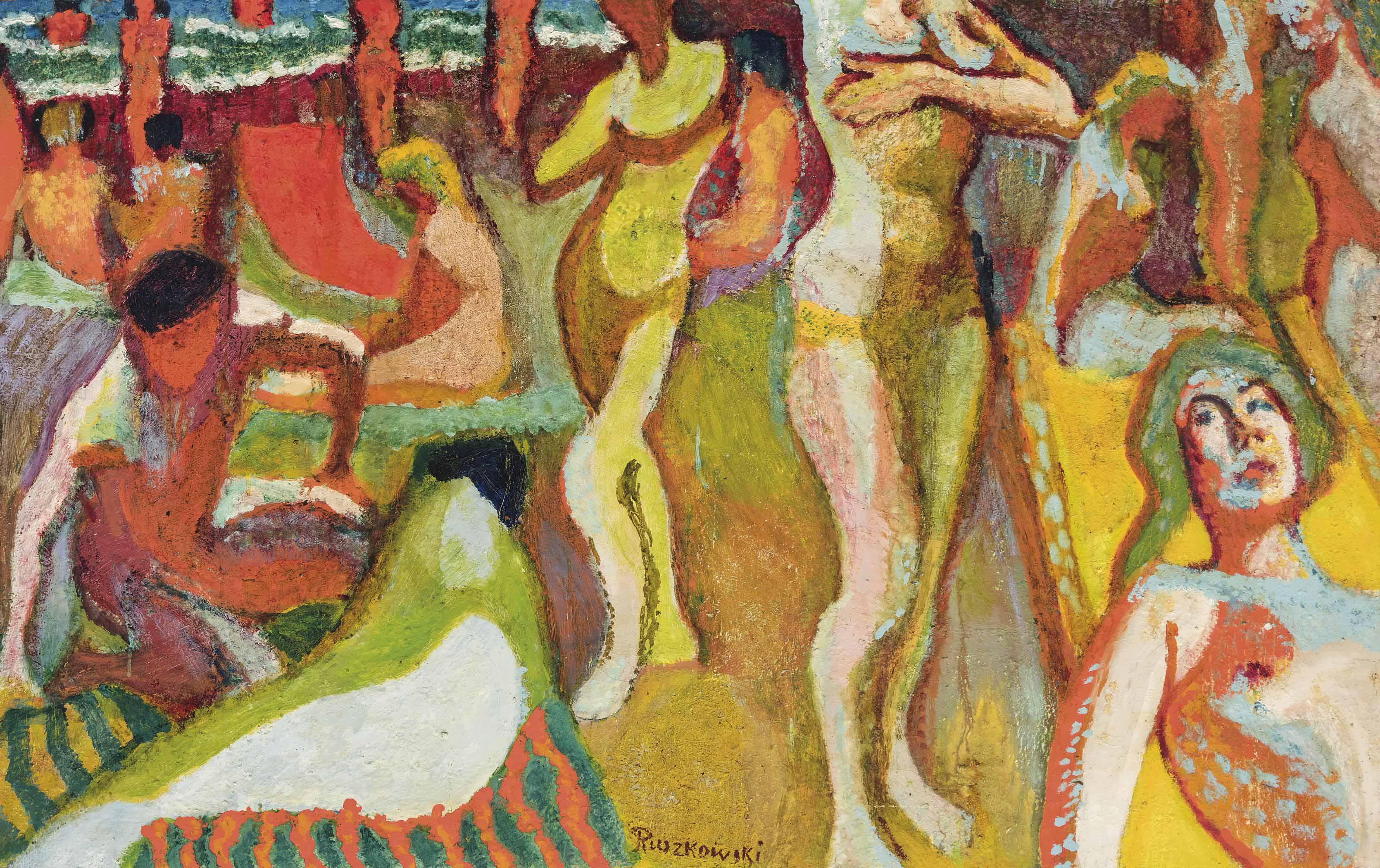 Zdzislaw Ruszkowski - Beach Scene