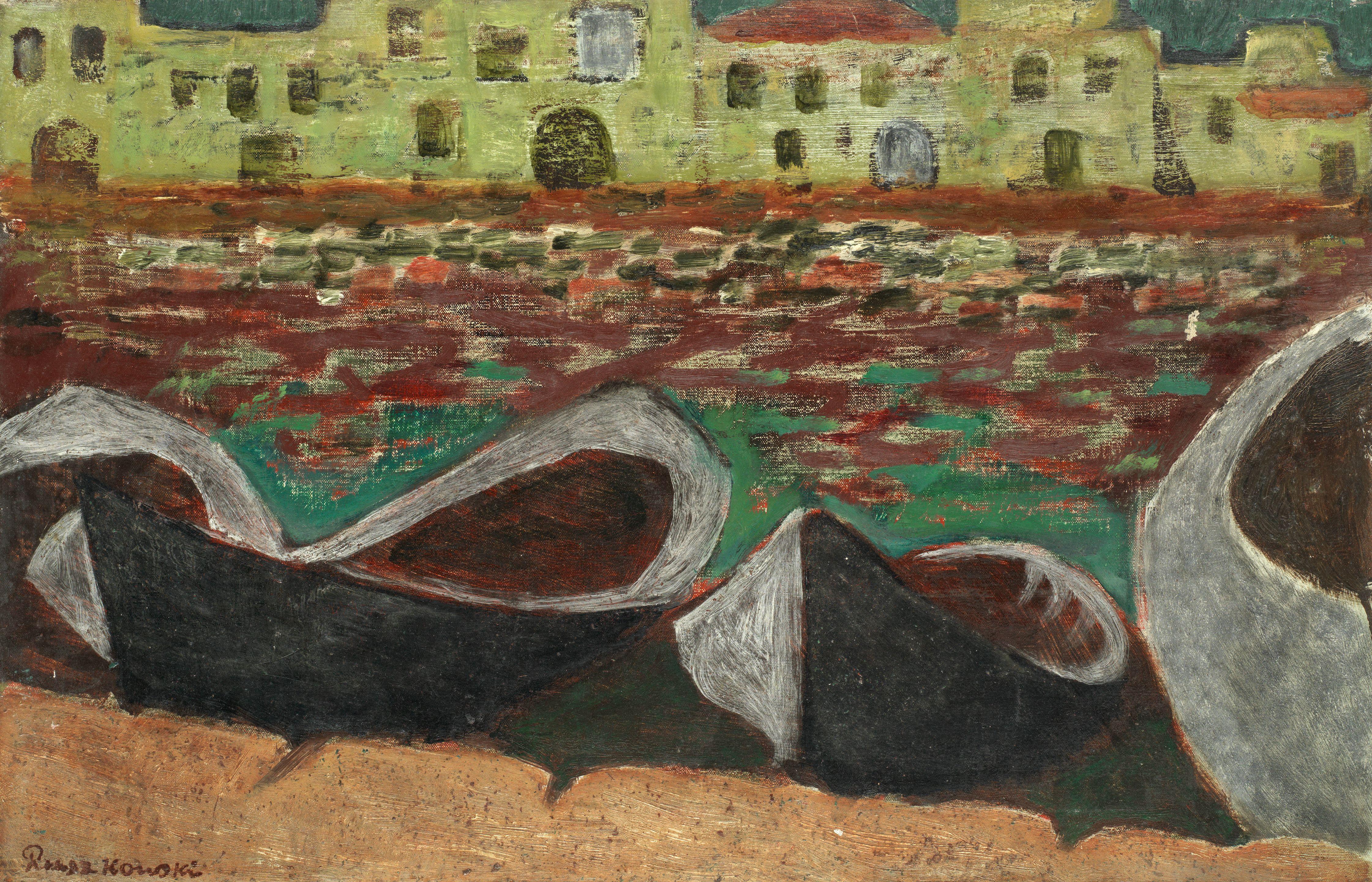 Zdzislaw Ruszkowski - Harbour at Kyrenia, Cyprus